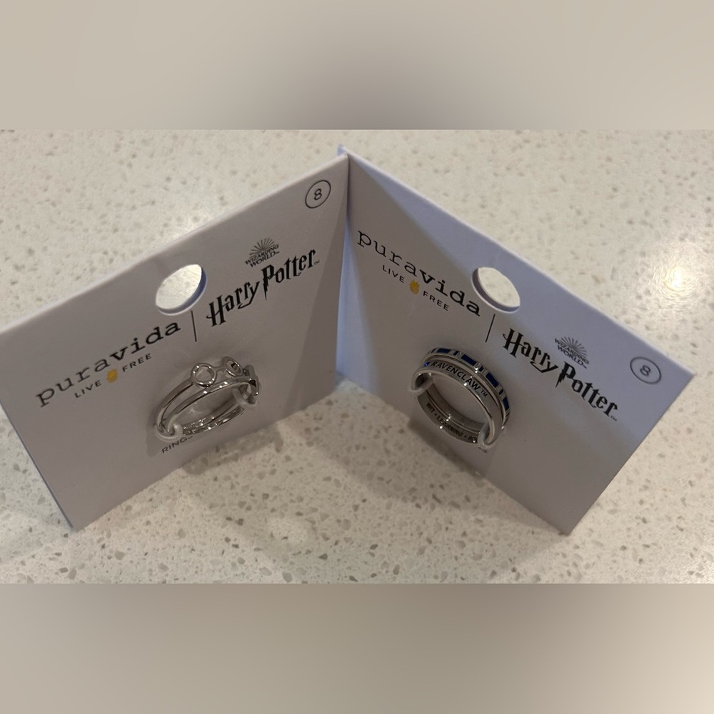 Pura Vida Harry Potter Silver Ring Sets : Size 8
